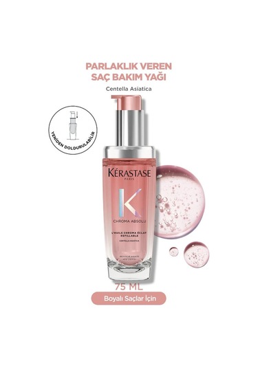 Kerastase Chroma Absolu L'huile Chroma Eclat Boyalı Saçlar Için Bakım Yağı 75 Ml