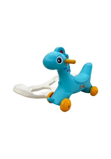 Sallanan Mavi Dinazor Sallanan Ve Tekerlekli Dino