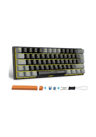 Mini T9 Mekanik Oyuncu Klavyesi Blue Switch Türkçe Mekanik Oyun Klavyesi