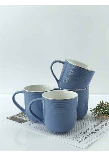 Fıoretta Çay Kupası Seti 4 Parça 400 Ml 320980046 Açık Mavi