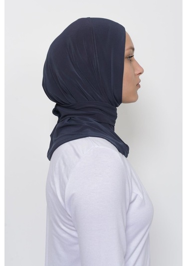 Çıtçıtlı Hazır Eşarp Hijap Füme