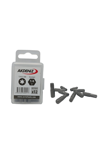 Akdeniz Akd/t30225 1/4 Torx T30x25 Mm 192 Adet Bits Uç