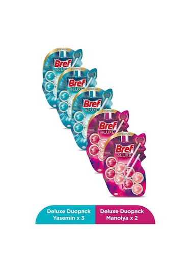 Bref Wc Deluxe Duopack Katı Tuvalet Bloğu Yasemin + Manolya 5 x 2'li