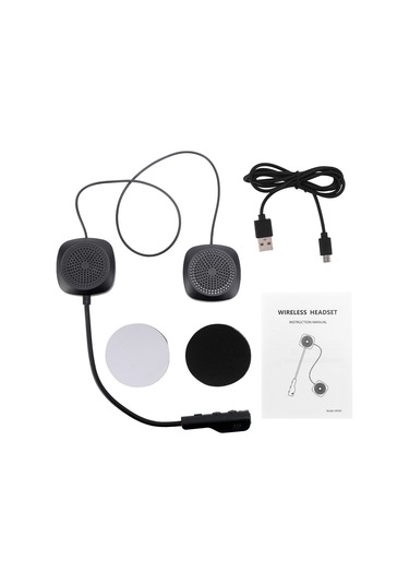 Lemestar Motorsiklet Kaskı İçin Entegre Bluetooth 5.0 Kulaklık - Gürültü Engelleme, Müzik Ve Konuşma Fonksiyonu - Siyah