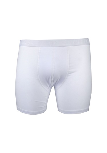 Mode Xl Buyuk Beden Erkek Likra Boxer 6350 Beyaz 001