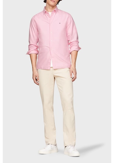 Tommy Hilfiger Erkek Gömlek Mw0mw35774 Tol Pembe Pembe