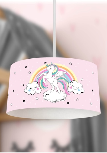 Sihirli Unıcorn Çocuk Odası Sarkıt Avize