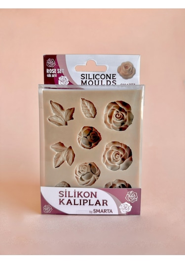 Smarta Silikon Epoksi Ve Polimer Kil Kalıbı Rose Set