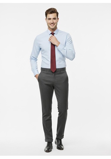 Presto Erkek Slimfit Armürlü Pantolon Siyah 3193-011 Siyah