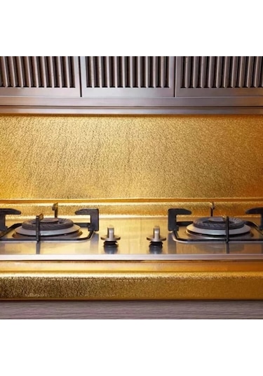 Konyax Yapışkanlı Gold Mutfak Tezgah Folyosu