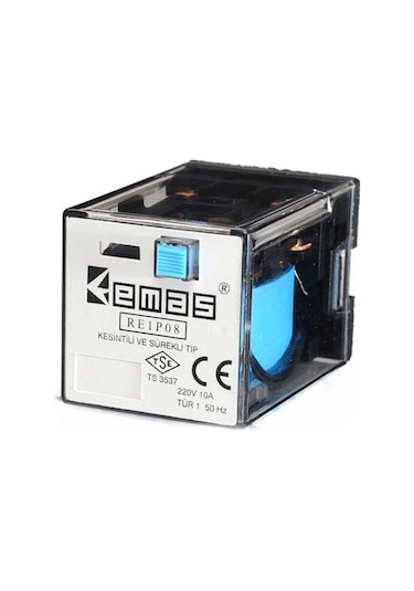 Emas Re1p08dc024 Re1 24vdc 2 Kontak 2 Kontak 8 Pin Endüstriyel Röle