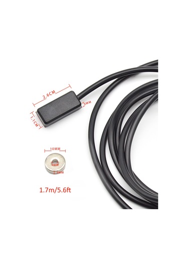 Yaleker Elektrikli Bisiklet Yağlı Fren Kesici Sensörü, Dağ Bisikleti Modifikasyonu İçin Kesme Sensörü Anahtarı, 1.7m Kablolu, Sl-qx092ys Siyah