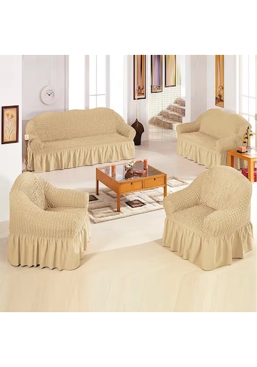 Upmall Bürümcük Koltuk , Çekyat Örtüsü, Kılıfı 3311 Bej