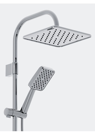 Robot Duş Seti Full Krom Tepe Duş Yağmurlama Sistemi Paslanmaz Krom