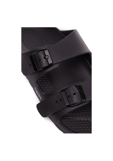 Twigy Justin Erkek Terlik Siyah 40/45 ZZ0601 Siyah