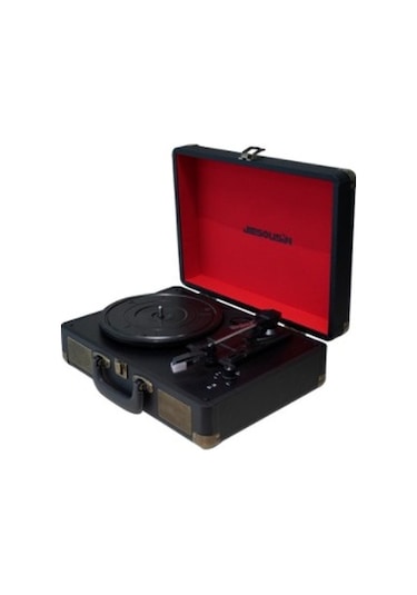 Fomixx Tr-102 Siyah Hoparlörlü Bluetoothlu Pikap Plak Çalar Siyah