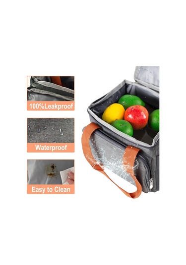 Büyük Öğle Yemeği Çantası 21 Kutu 13 L , Erkekler, Kadınlar, Yetişkinler İçin Çift Katlı Yalıtımlı Öğle Yemeği Soğutucu Çantası, Okul Ve Kamp İçin Su Geçirmez, Sızdırmaz Dayanıklı Soğutucu Çanta Çok Renkli