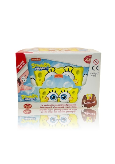 Zaini Spongebob Sünger Bob Çikolatalı Sürpriz Yumurta 24 Adet