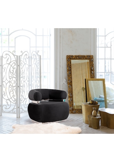 Most Volpe Berjer Silinebilir Siyah Kadife Kumaş Evinize Teslim Siyah