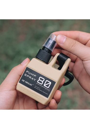 Ise Mount 80Ml Kamp Taktik Sprey Şişesi Kancalı Seyahat Şişesi - Haki