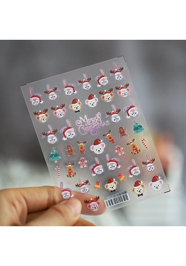 1 Adet Siyah Beyaz Yay Kelebek 5d Tırnak Çıkartmalar Nail Art Dekorasyon Kabartma Disney Karikatür Çiçek Nail Art Çıkartmalar Tırnak Malzemeleri Brige