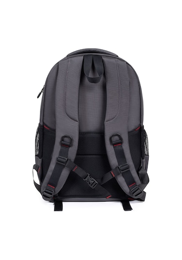 Dada Gri Okul Çantası Geniş İç Hacim Yandan Cepli Uzun Ömürlü ve Sağlam Ortaokul  Lise   Üniversite