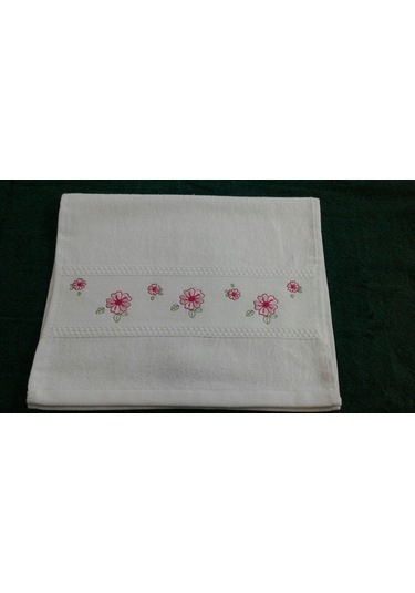 Soley Gardenya Nakışlı Mutfak Havlusu 6 Lı Pembe