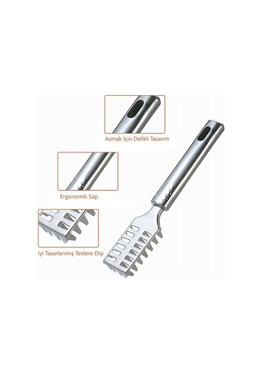 MSO Paslanmaz Çelik Balık Pulu Temizleme Aparatı