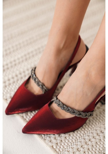 Drey Kırmızı Kadın Topuklu Ayakkabı Muhtelif