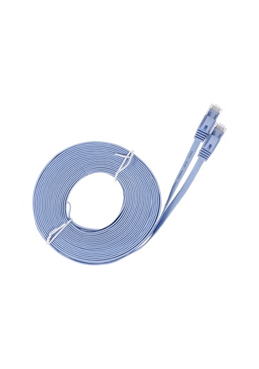 Konesam 15 Metre Mavi Rj45 Cat6 Saf Bakır Ağ Kablosu - 1000mbps 1000mhz Hızlı Ev Ve Bilgisayar Bağlantısı