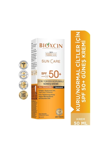 Bioxcin Sun Care Çok Yüksek Korumalı Kuru Ve Normal Ciltler İçin Güneş Kremi Spf 50+ 50 ML