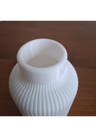 Dekoratif Mini Bohem Vazo- 5 Cm Beyaz