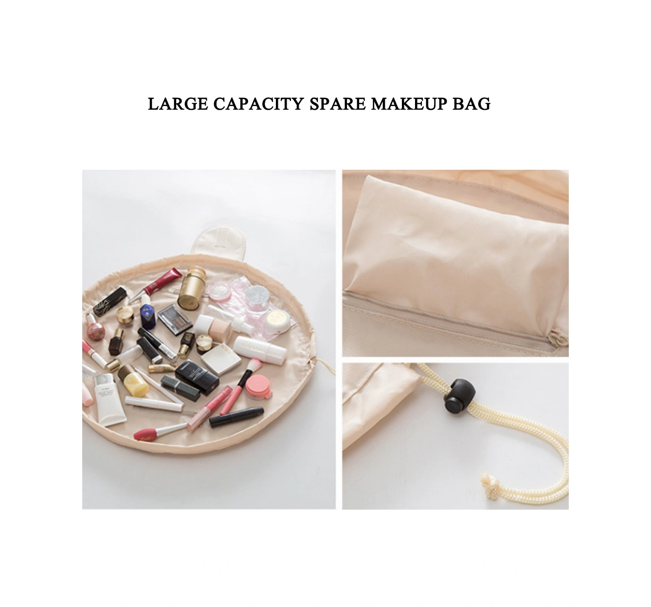 Youmex Parlak Mavi Çekmeceli Kozmetik Çantası - Büyük Kapasiteli, Su Geçirmez, Seyahat İçin Taşınabilir Organize Sıcak Açık Mavi