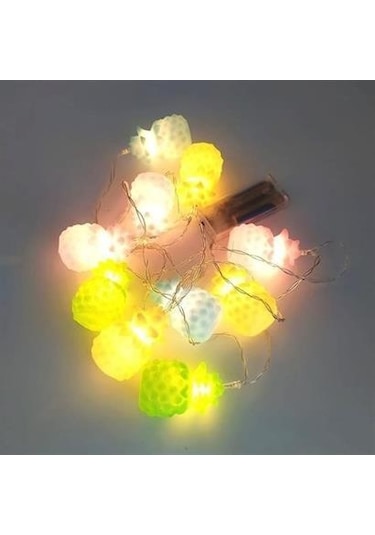 Karışık Renk Dekoratif Ananas Dolama 10 Lu Şerit Led Işık Zinciri - Aa90yt1089yu Renkli
