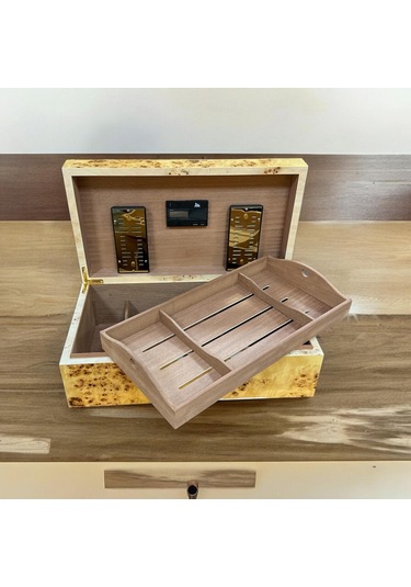 Lubinski İtaly Sedir Humidor Puro Kutusu Mapa Kavak 200's