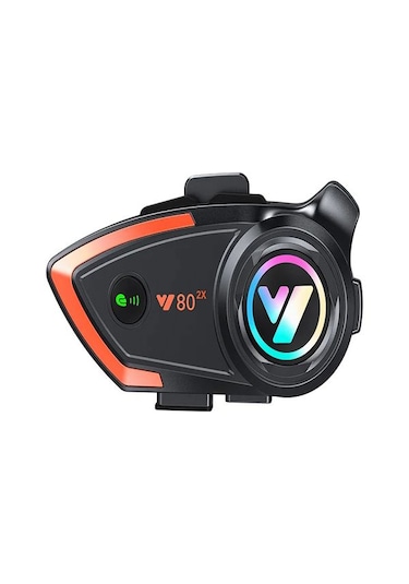 Y8002X Ip67 Su Geçirmez 2 Kişi 800 Metre Blueooth Interkom Motosiklet Kask Kulaklık