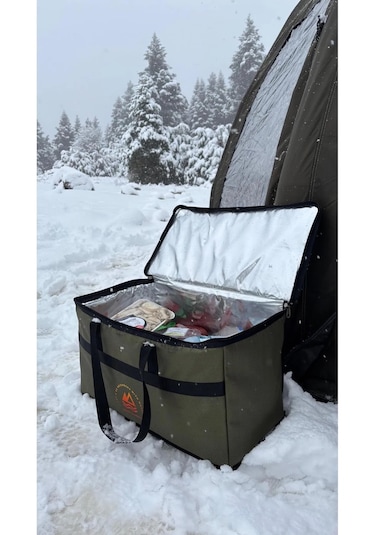 40 Lt Soğutucu Çanta Termos Piknik & Kamp Çantası Isı Yalıtımlı Yeşil