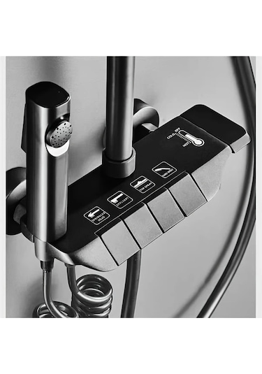 Motion003 Twınbell Duş Bataryası Musluk Dirsek Aksesuarları Banyo Sıcak Soğuk Su Karıştırıcı Valf Kolay Kurulum Elektrik Gerektirmez 11.8x5cm Çift Kişilik