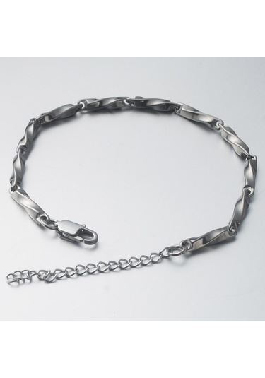 Paslanmaz Çelik Kavun Çekirdeği Zinciri Gümüş Renk Bilezik Erkekler Ve Kadınlar İçin Moda Takı En Iyi Hediye 18+5cm