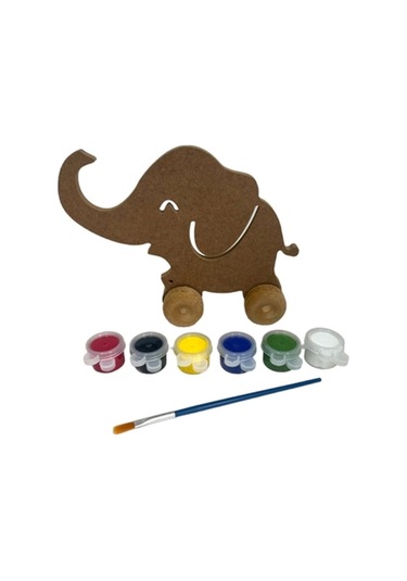 Miart Ahşap Oyuncak Boyama Seti 11 Fil