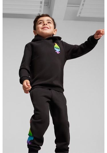 Puma X Trolls Hoodie Tr Çocuk Sweat 62482601 Siyah