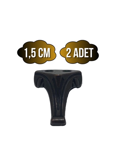 Moda Metal Ayak Çeyiz Ve Hediye Kutusu Mobilya Ayağı 1,5cm Bronz 2 Adet Bronz