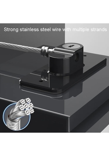 Sones Çok İşlevli Çocuk Pencere Emniyet Kilidi Anahtarlı Buzdolabı Dolap Kilidi Çift Amaçlı Limator Siyah