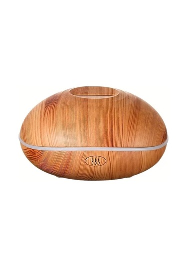 Techbloom Aroma Nemlendirici Esansiyel Yağ Eklenebilir Renkli Aydınlatma Wood Grain Color Küçük Rahatlatıcı Makine