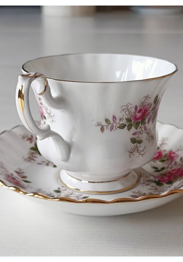 Bone China England Lavender Rose Antıque Tea Cup & Saucer 160 Ml Lavanta