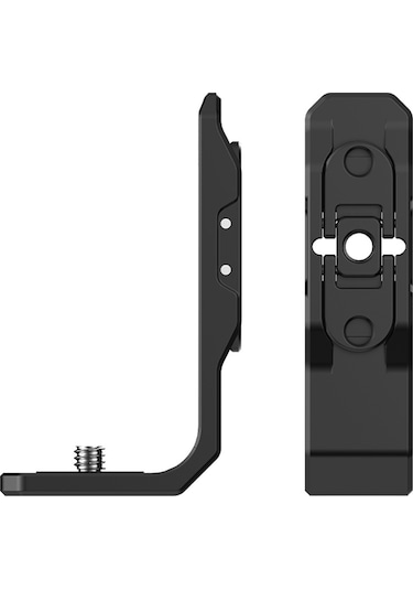 Lemestar Insta360 X4/x3 Uyumlu Alüminyum Metal Yatay Fotoraf Ayakçığı 1/4 Vida İle Siyah