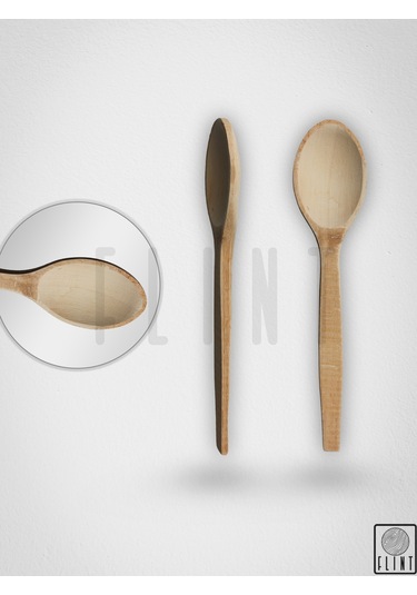 Gürgen Ağacı El Yapımı Tahta Ahşap Kaşık Mutfak Yemek Kaşığı 27cm