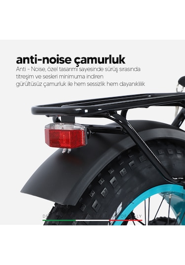 Strada Cycles E-bro HD Fat Bike Katlanabilir 20 Jant Elektrikli Bisiklet