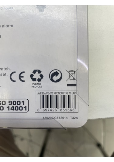 Avessa Cg-512 10 Hafızalı Elektronik Stopwatch Kronometre 10 Lap
