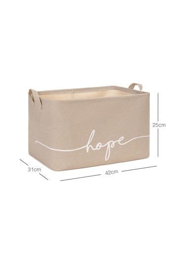 Ocean Home Textile Bej Renk Hope Sepet 42 x 31 x 25 cm